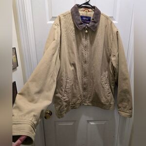 IZOD Men's Tan Jacket, Worn Maybe Twice, XxL/2xg